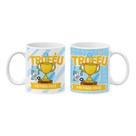 Caneca de porcelana dia dos pais com frases divertidas