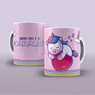 Caneca de porcelana - Divertidas - Unicórnio mal criado - mal educado