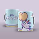 Caneca de porcelana - Divertidas - Unicórnio mal criado - mal educado