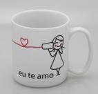 Caneca de Porcelana - Eu Te Amo - Telefone sem Fio Caneca de Porcelana - Eu Te Amo - Telefone sem Fio