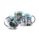 Caneca de Porcelana Gamer Consoles Retro Moderno Video Games