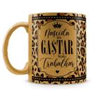 Caneca de Porcelana Glitter Bronze - Nascida Para Gastar