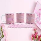 Caneca de Porcelana Mães Estampa 29 325ML Temática Dia das Mães Branco Outras Marcas
