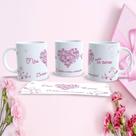 Caneca de Porcelana Mães Estampa 38 325ML Decorada Dia das Mães Branco Outras Marcas