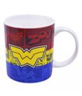 Caneca De Porcelana Mulher Maravilha 370ml Liga Da Justiça - DRINA