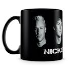 Caneca de Porcelana Nickelback 100% Preta - Alta Resistência e Estampa Fotográfica