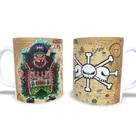 caneca de porcelana One Piece- Barba Negra