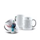 Caneca de Porcelana Pássaros Tui Australiano 325mL