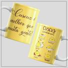 Caneca de Porcelana personalizada 325ml Cuscuz é melhor que muita gente