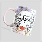 Caneca de Porcelana personalizada 325ml Eu te amo Mãe
