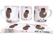 Caneca de Porcelana Personalizada Flork Desenrola Bate Joga de Ladinho