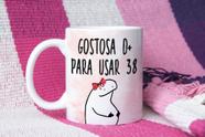 Caneca de porcelana personalizada FLORK engraçada para amiga - Reage mulher, bota um cropped