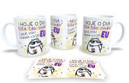 Caneca de Porcelana Personalizada Flork Engraçadas, Divertidas e Deboche Pack3