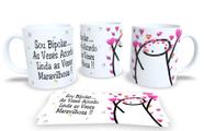 Caneca de Porcelana Personalizada Flork Frases Engraçadas, Divertidas e Deboche P12