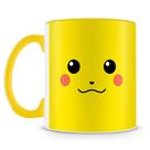 Caneca de Porcelana Personalizada Pokémon Pikachu - Alta Resistência e Brilho