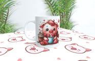 Caneca de Porcelana Pig Porco 325ml
