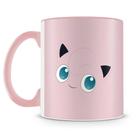 Caneca de Porcelana Pokémon Jigglypuff com Alça Rosa - Mod.1