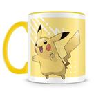 Caneca de Porcelana Pokémon Pikachu - Alta Resistência e Estampa Colorida