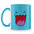 Caneca de Porcelana Pokémon Wobbuffet com Alça Azul Claro - 325ml