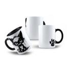 Caneca de Porcelana Presente Gatinho Meow Miau Gateiros Love