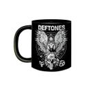 Caneca de Porcelana Preta Banda Deftones Metal dos Anos 90 Caneca de Porcelana Preta Banda Deftones Metal dos Anos 90
