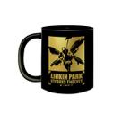 Caneca de Porcelana Preta Banda Linkin Park Hybrid Theory