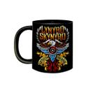 Caneca de Porcelana Preta Banda Lynyrd Skynyrd Rock Clássico