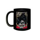 Caneca de Porcelana Preta Banda Mastodon Rock Metal Crow