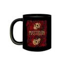 Caneca de Porcelana Preta Banda Mastodon Skulls Rock Metal