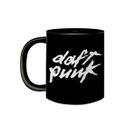 Caneca de Porcelana Preta Djs Daft Punk Clássicos Anos 90 Caneca de Porcelana Preta Djs Daft Punk Clássicos Anos 90