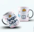 Caneca de porcelana profissão arquitetura