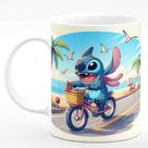 Caneca de Porcelana Stitch 325ml Bicycle (Lilo & Stitch) Caneca de Porcelana Stitch 325ml Bicycle (Lilo & Stitch)