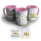 Caneca de porcelana super profissão personalizada (rosa) coleção 2