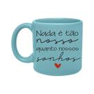 Caneca de Porcelana Turquesa - Sonhos TPC