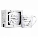 Caneca de Porcelana Urban - 360ml - Fé, Amor e Gratidão - Brasfoot Caneca de Porcelana Urban - 360ml - Fé, Amor e Gratidão - Brasfoot