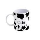 Caneca de Porcelana Vaquinha - Café com Sorriso e Positividade