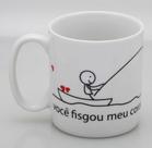 Caneca de Porcelana : Voce fisgou o meu coração ! Caneca de Porcelana : Voce fisgou o meu coração !