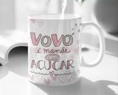 Caneca de porcelana vovó, mamãe com açúcar Caneca de porcelana vovó, mamãe com açúcar