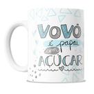 Caneca de porcelana vovô, papai com açúcar Caneca de porcelana vovô, papai com açúcar