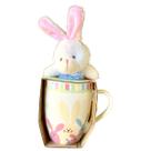Caneca De Porcenala Feliz Páscoa Com Coelho 300ml ESTAMPA:COELHINHOS Caneca De Porcenala Feliz Páscoa Com Coelho 300ml ESTAMPA:COELHINHOS