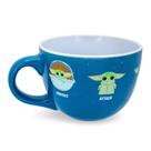 Caneca de sopa Bowl Silver Buffalo Star Wars The Mandalorian Grogu Caneca de sopa Bowl Silver Buffalo Star Wars The Mandalorian Grogu