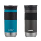 Caneca de viagem Contigo Byron 2.0 em aço inoxidável 470ml, pacote com 2