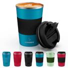 Caneca de viagem MOMSIV 350ml de aço inoxidável isolada 12 onças Caneca de viagem MOMSIV 350ml de aço inoxidável isolada 12 onças