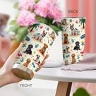 Caneca de viagem Oasisdream Tumbler 600 ml com estampa de cachorro
