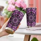 Caneca de viagem Oasisdream Tumbler 600 ml com estampa de flores