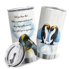 Caneca de viagem Oasisdream Tumbler 600 ml com estampa de pinguim