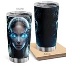 Caneca de viagem Oasisdream Tumbler 600 ml com estampa feminina