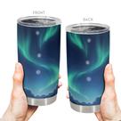 Caneca de viagem Oasisdream Tumbler 600 ml com impressão Polar Lights