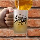 Caneca de Vidro 320ml Jateado - A Melhor Cerveja