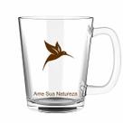 Caneca de Vidro - 450ml Marron - Pura Vida